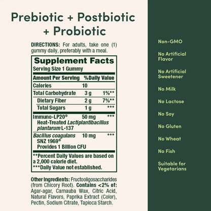 Nature’s Bounty Pre + Pro + Postbiotic Gummies for Digestive Health, Immune Support - Probiotic Gummies for Gut Health, Tropical Mango Flavor, 30 Ct - Maple Wellness Supplements