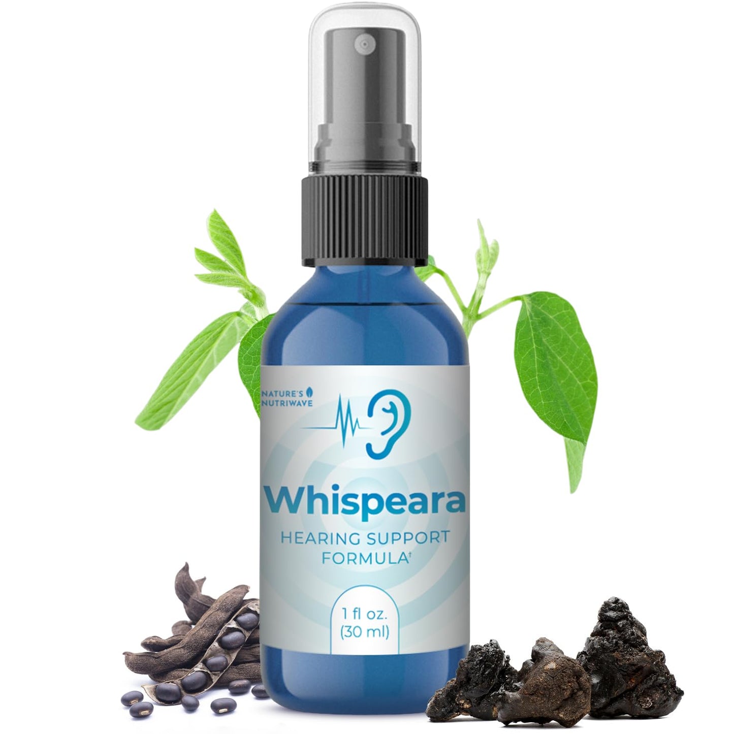 Nature’s NutriWave Whispeara – Plant-Based Spray with GABA, Amino Acids & Botanicals for Overall Wellness – Non-Habit Forming, Non-GMO, Made in USA– 30 Servings, 1 Month Supply - Maple Wellness Supplements
