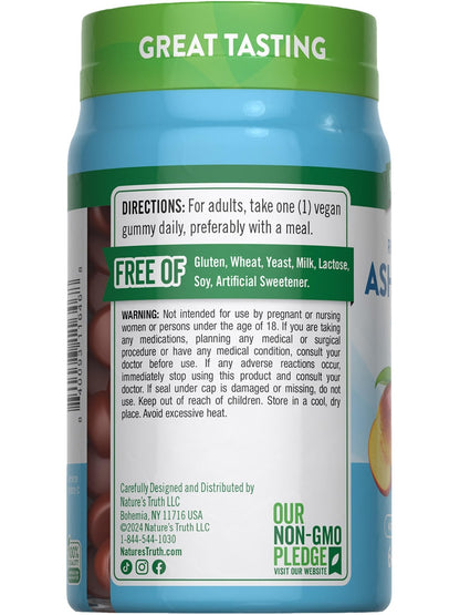 Nature's Truth Ashwagandha Gummies | 60 Count | Tropical Flavor | Vegan, Non-GMO, & Gluten Free Supplement - Maple Wellness Supplements