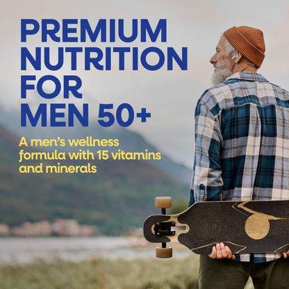 Nature’s Way Alive! Men’s 50 Plus Premium Gummy Multivitamin, Supports Healthy Heart, Brain & Muscle Function with High Potency B-Vitamins, Vitamin A, C, D3 - Maple Wellness Supplements
