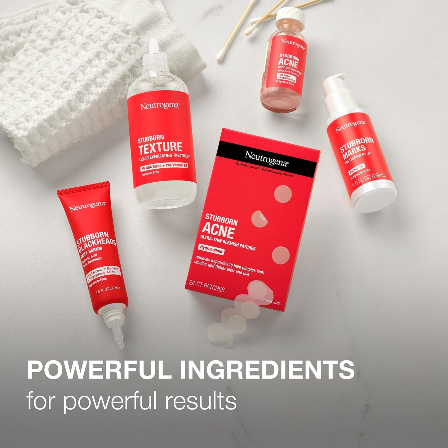 Neutrogena Stubborn Acne AM Face Treatment with 2.5% Micronized Benzoyl Peroxide Acne Medication, Oil-Free Daily Facial Treatment Reduces Size - Maple Wellness Supplements