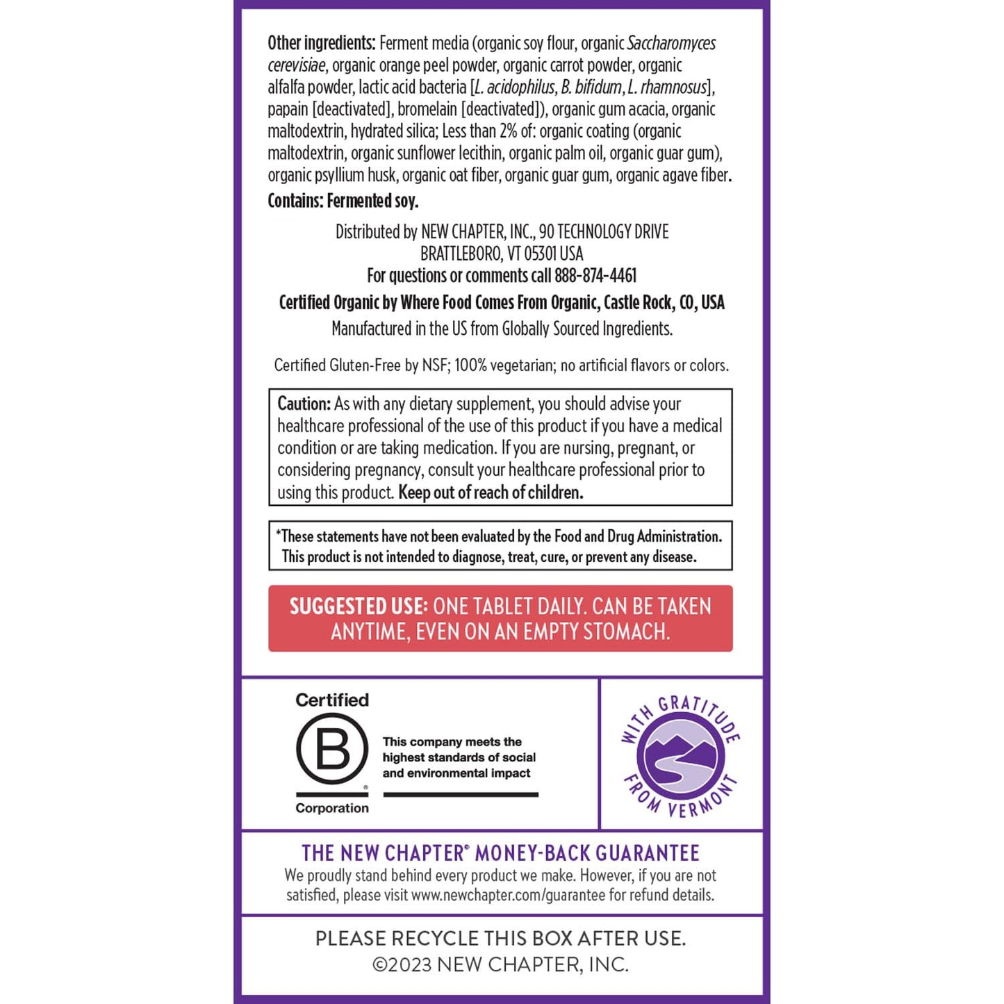 New Chapter Women’s Multivitamin 55+, Astaxanthin, B6, B12, D3, Vitamin C & Zinc, Immune, Heart, Cellular Energy, and Bone Support, Gentle on The Stomach - Maple Wellness Supplements