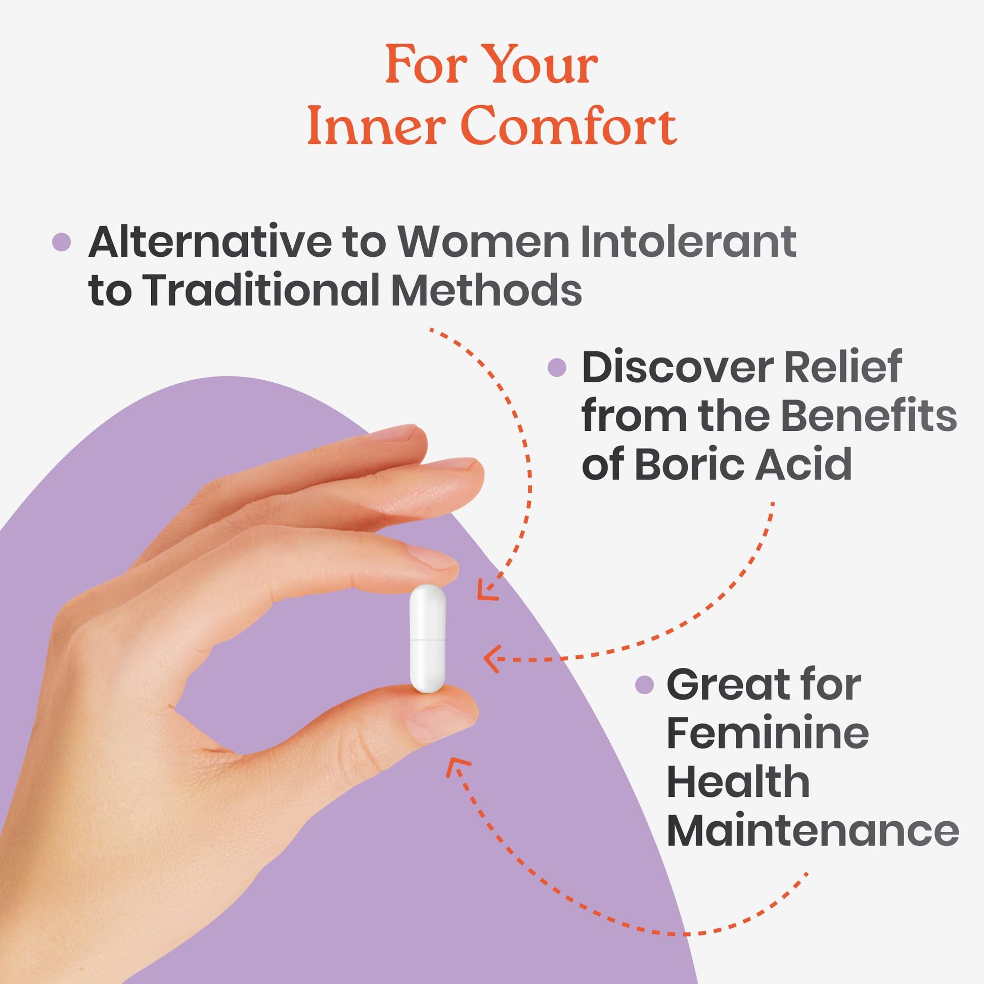 NewLife Naturals Boric Acid Suppositories for Women - 600mg | pH Balance Pills | Feminine Care | 2 Pack (60 Capsules) | Made in USA - Maple Wellness Supplements