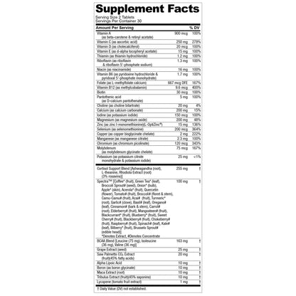 Nugenix Multivitamin for Men, Multivitamin and Support - 19 Vitamins and Minerals, Supports Free , Balance Cortisol, Promotes Nitric Oxide Production - Maple Wellness Supplements