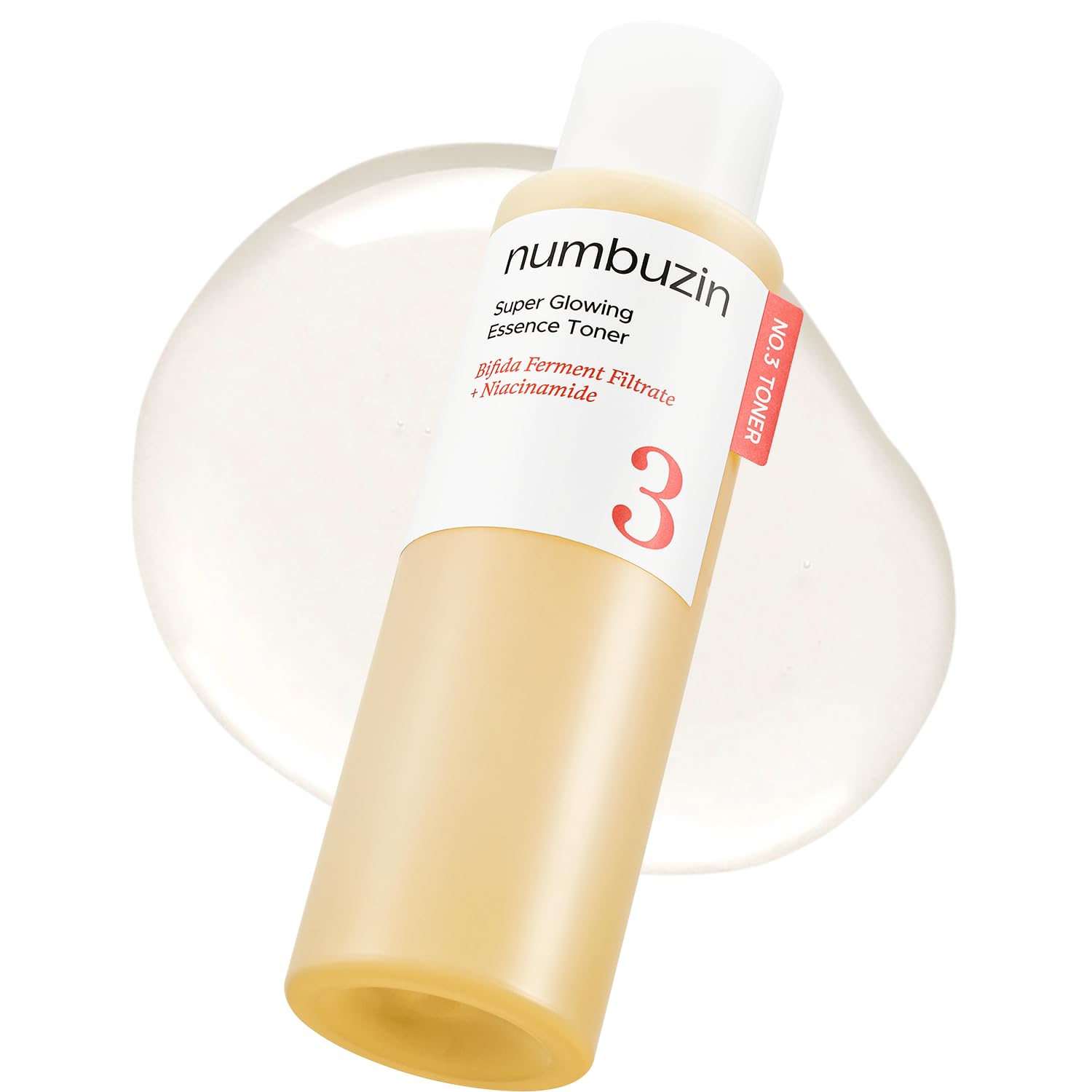 numbuzin No.3 Super Glowing Essence Toner, Fermented Toner for Skin Glow & Texture, Bifida, Niacinamide, Hydrating - Maple Wellness Supplements