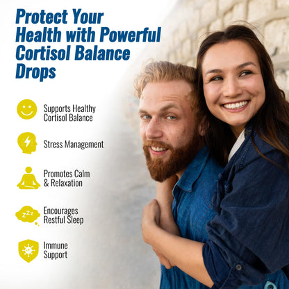 NutraPep Cortisol Detox Liquid Drops for Women Men - Cortisol Reducer Supplement Support Wellness Cleanse Balance Stress Mood Sleep Focus - Lower Cortisol Levels with Ashwagandha L-Theanine Magnolia - Maple Wellness Supplements