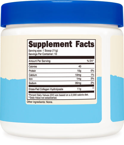 Nutricost Collagen Peptides Powder 4 oz (Unflavored) Type I, Type III Collagen - Grass-Fed, Gluten Free and Non-GMO - Maple Wellness Supplements
