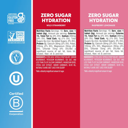 Nuun Zero Sugar Hydration Electrolyte Tablets - Magnesium, Calcium, Potassium, Chloride & Sodium, Light & Delicious Fruit Flavors, No Sugar, Gluten Free, Vegan - Maple Wellness Supplements