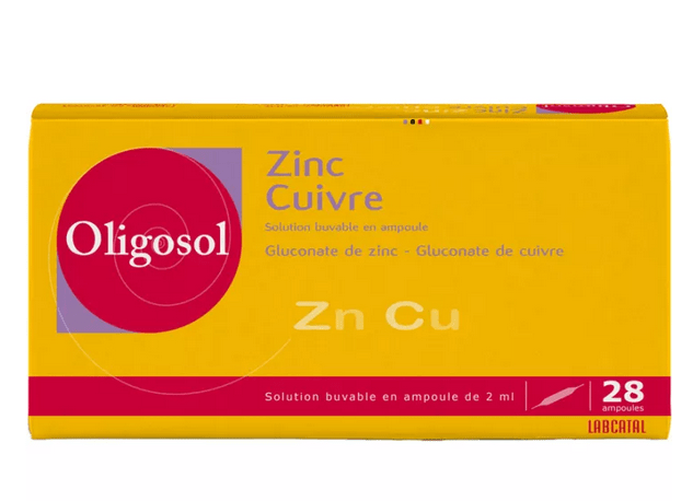 Oligosol Zinc Copper Zn Cu Labcatal 28 phials - Maple Wellness Supplements