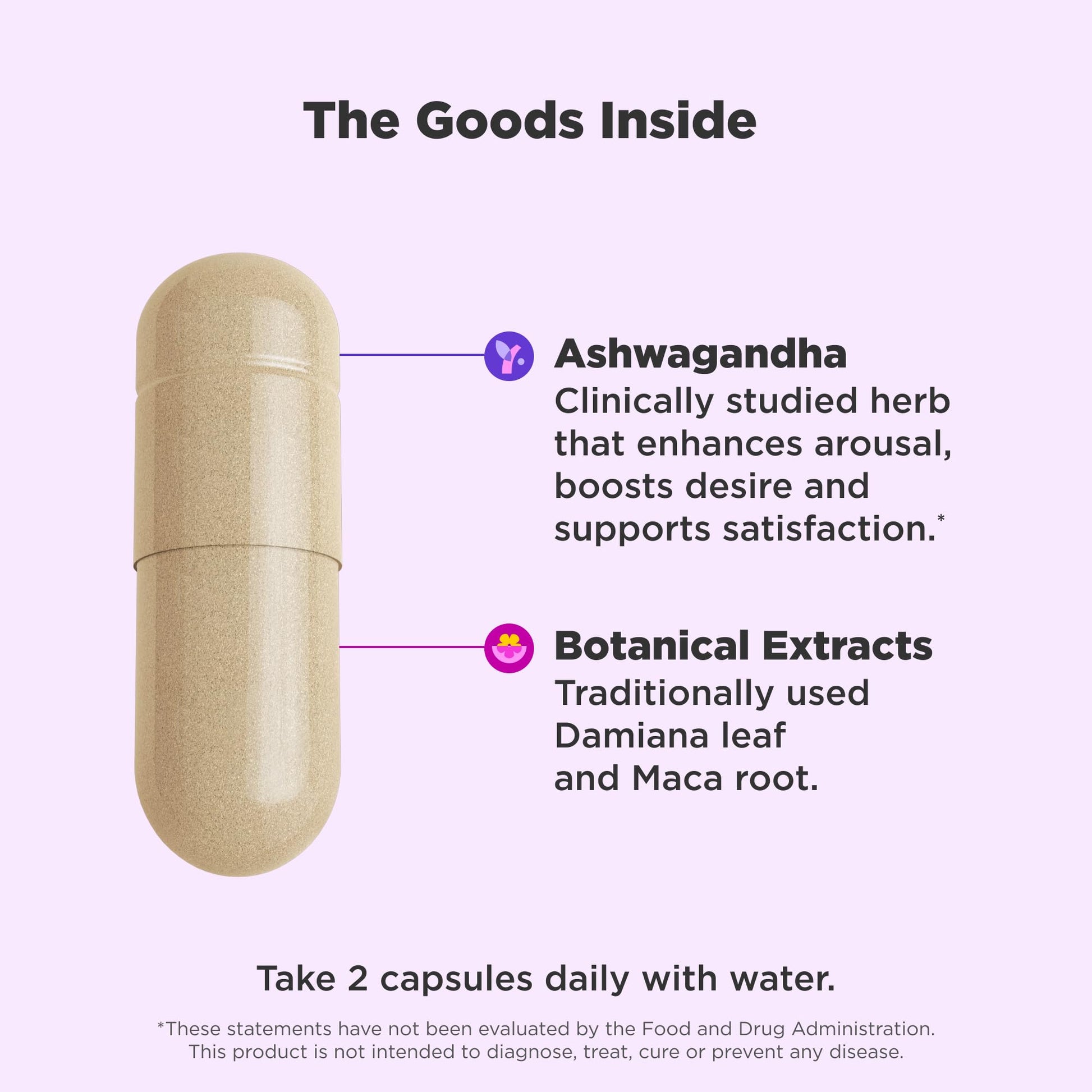 OLLY Lovin Libido Capsules, Boost Desire With Ashwagandha, Maca & Damiana, Vegetarian, Supplement for Women, 20 Day Supply - 40 Count - Maple Wellness Supplements