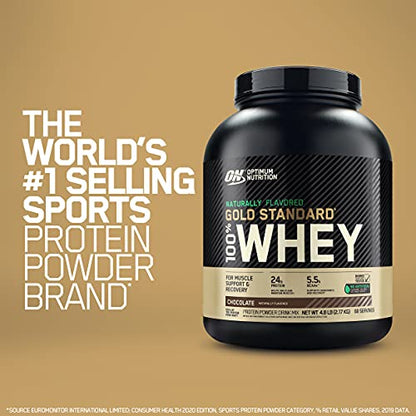 Optimum Nutrition Gold Standard 100% Whey Protein Powder 4.8 (Packaging May Vary) - Maple Wellness Supplements