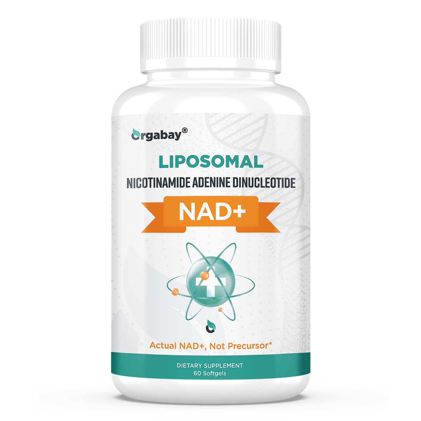 Orgabay Liposomal NAD+ Supplement 500 mg, High Absorption, Boost NAD+ with TMG 250 mg, Actual NAD Plus More Efficient Than Nicotinamide Riboside, Support Cellular Energy, Healthy Aging | 60 Softgels - Maple Wellness Supplements