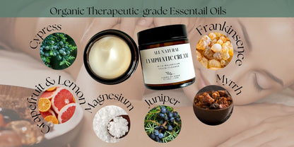 Organic Lymphatic Massage Cream with Magnesium – Natural Topical Cream | Stimulate Lymph Fluid | Family Owned, Made in USA - Maple Wellness Supplements
