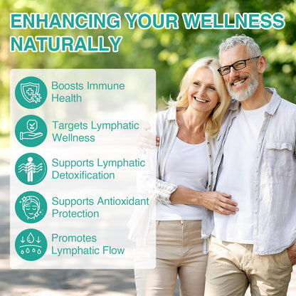 owegel Liposomal Lymphatic Drainage Drops 2000mg – Immune & Lymph System Support – Lymphatic Detox and Cleanse with Echinacea, Red Clover, Dandelion & Cleavers – Sugar-Free, Alcohol-Free – 2 FL OZ - Maple Wellness Supplements