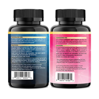 Parrox Cortisol & Myo-Inositol Supplement Bundle, Soothe & Smooth Bundle, 13-in-1 Cortisol Balance, Magnesium, Ashwagandha, L-Theanine, D-Chiro Inositol, Folate, Berberine, Chasteberry (150 Capsules) - Maple Wellness Supplements