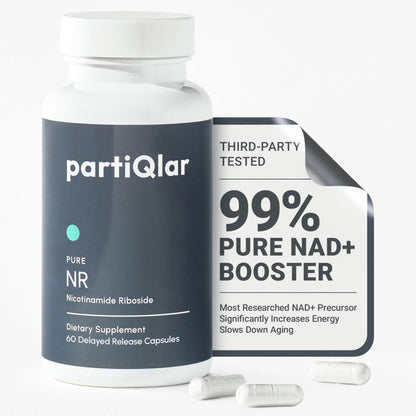partiQlar NR Supplement - High Purity Nicotinamide Riboside Capsules - NAD+ Booster for Anti-Aging, Cellular Energy & Repair - Maple Wellness Supplements
