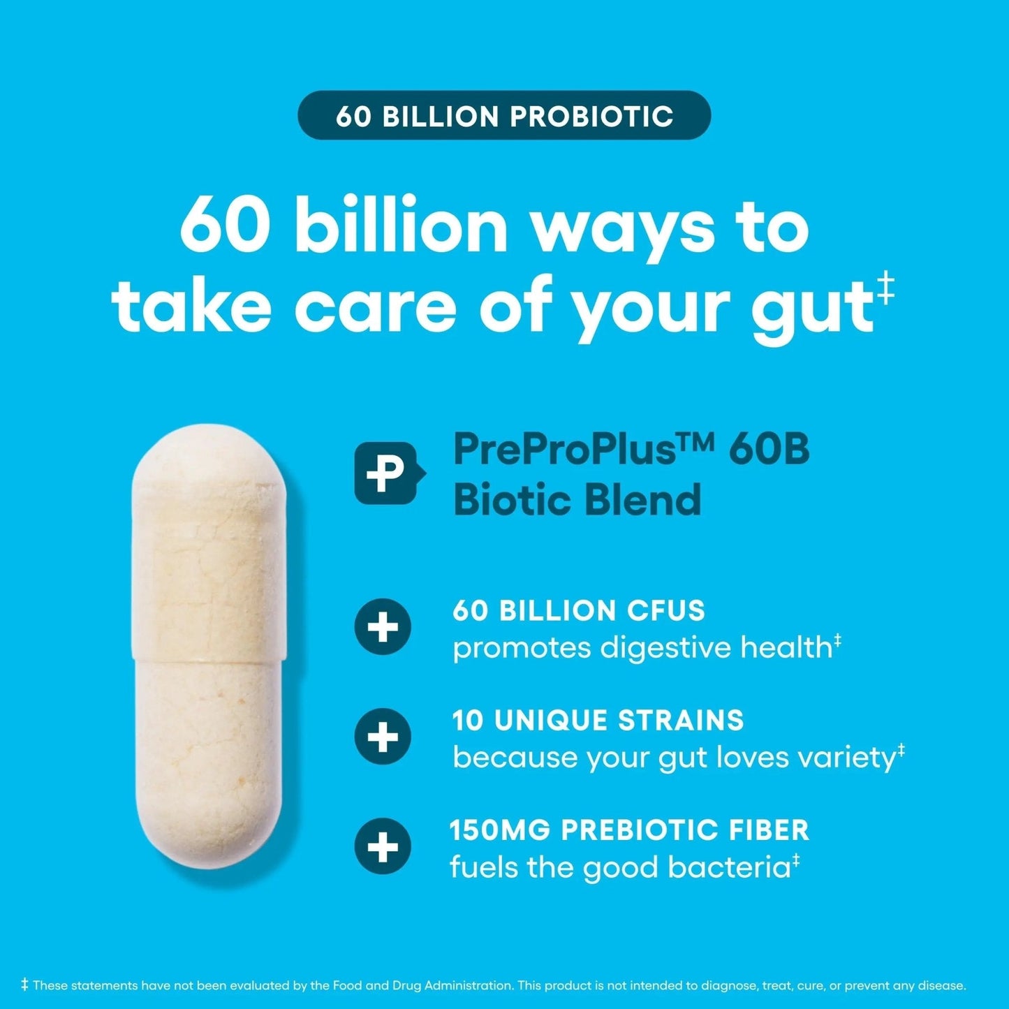 Physician's CHOICE Probiotics 60 Billion CFU - 10 Strains + Organic Prebiotics - Immune, Digestive & Gut Health - Supports Occasional Constipation, Diarrhea, Gas & Bloating - for Women & Men - 84ct - Maple Wellness Supplements