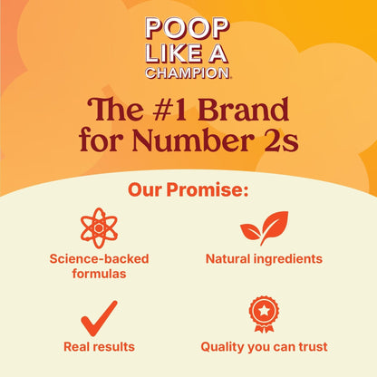 Poop Like a Champion Bloating Relief Digestive Enzymes, Probiotic Powered Capsules to Support Digestive Health and Gas Relief, 60 Capsules - Maple Wellness Supplements