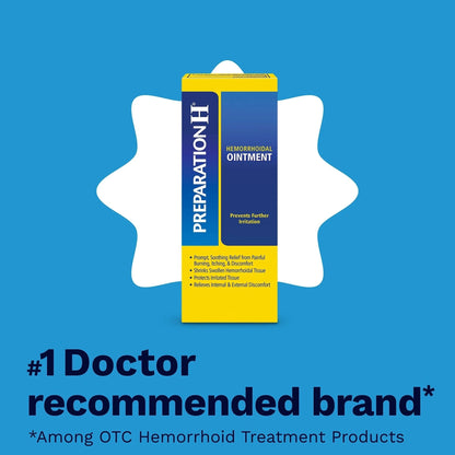 PREPARATION H Hemorrhoid Symptom Treatment Ointment, Itching, Burning & Discomfort Relief, Tube (2.0 Ounce) - Maple Wellness Supplements
