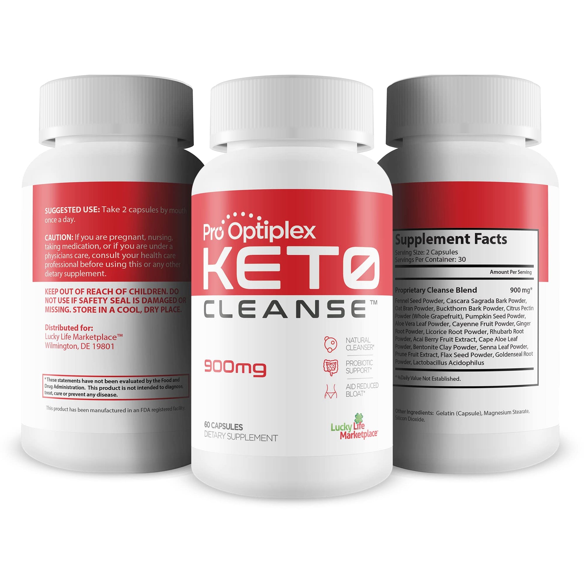 Pro Optiplex Keto Cleanse - Cleanse & Detox Naturally - Herbal Keto Cleanse with Probiotic - Maple Wellness Supplements