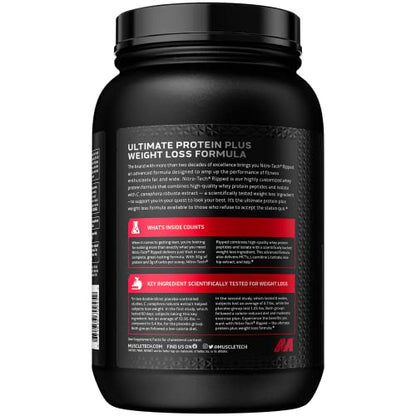 Protein Powder for Weight Loss - MuscleTech Nitro-Tech Ripped - Whey Protein Powder - Maple Wellness Supplements