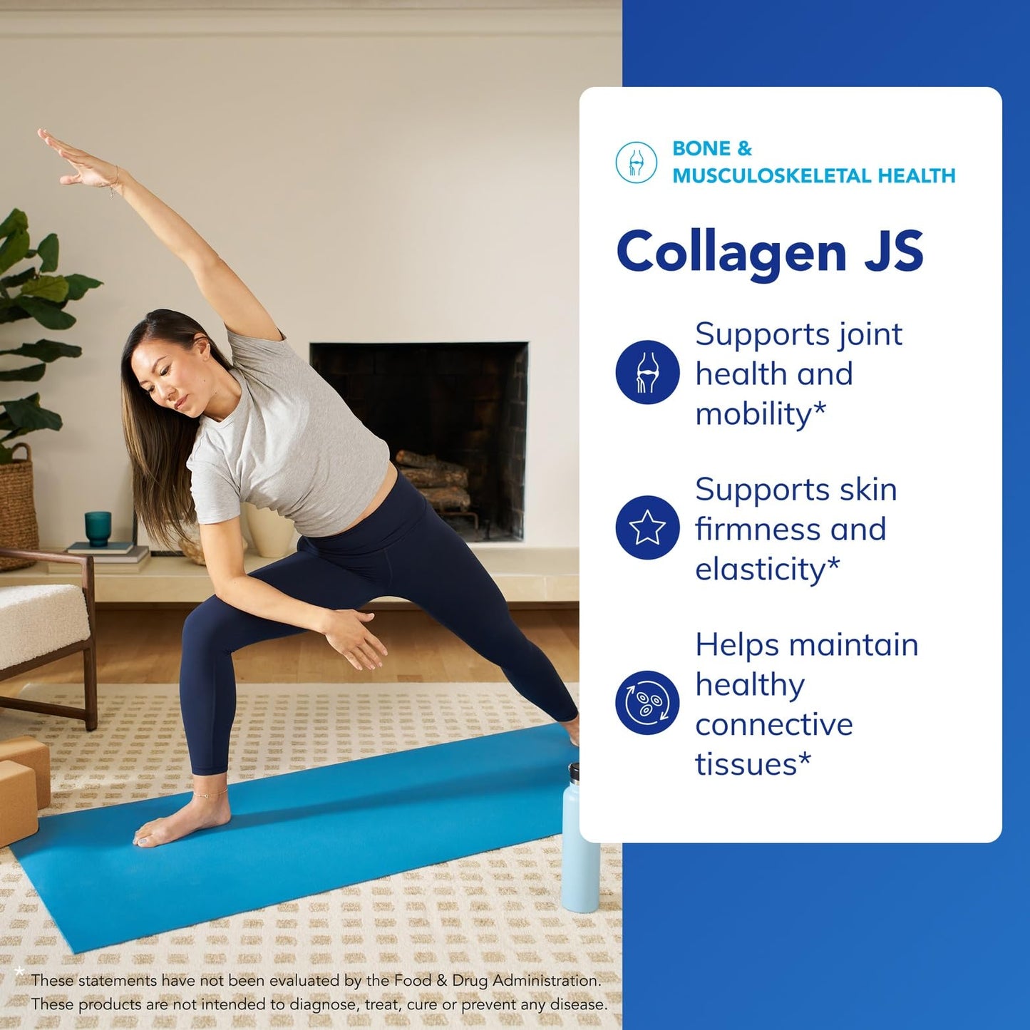 Pure Encapsulations Collagen JS - Skin & Joint Health* - 1,000 mg Hydrolyzed Biocell Collagen - Gluten Free & Non-GMO - 120 Capsules - Maple Wellness Supplements