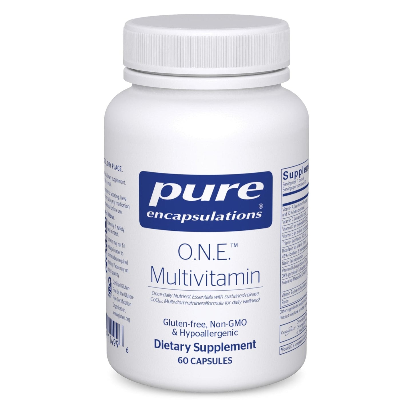 Pure Encapsulations O.N.E. Multivitamin - Once Daily Multivitamin with Antioxidant Complex Metafolin, CoQ10, and Lutein to Support Vision - Maple Wellness Supplements