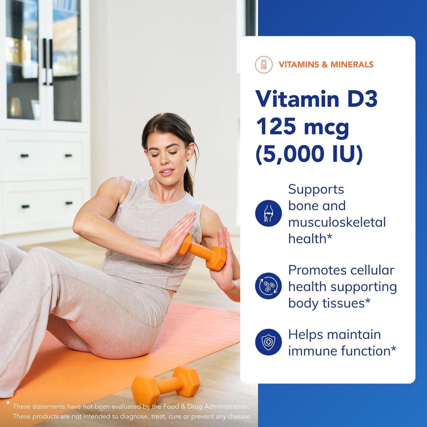 Pure Encapsulations Vitamin D3 125 mcg (5,000 IU) - Supplement to Support Bone, Joint, Breast, Heart, Colon, and Immune Health - Maple Wellness Supplements