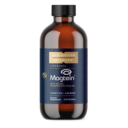 Quicksilver Scientific Liposomal Magtein - Magnesium Supplement for Brain Function Support - Stress, Sleep & Memory Support - Gluten-Free, Sugar-Free & Vegan - 15.2 fl oz (30 Servings) - Maple Wellness Supplements