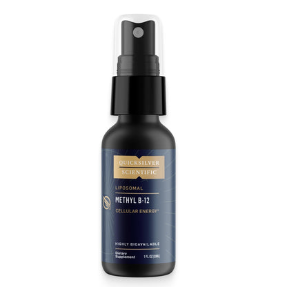 Quicksilver Scientific Methyl B12-1000mcg Vitamin B12 as Methylcobalamin - with Nano Technology for Superior Absorption - Supportive Energy Supplement (30ml / 90 Servings) - Maple Wellness Supplements