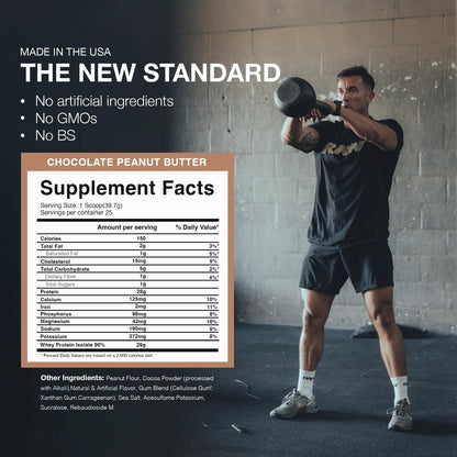 RAW Whey Isolate Protein Powder, Chocolate Peanut Butter (CBUM Itholate) - 100% Grass - Maple Wellness Supplements