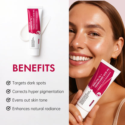 Roseblem Arbutin 7% + Tranexamic Acid 4% Face Cream for Dark Spots & Uneven Skin Tone - Maple Wellness Supplements