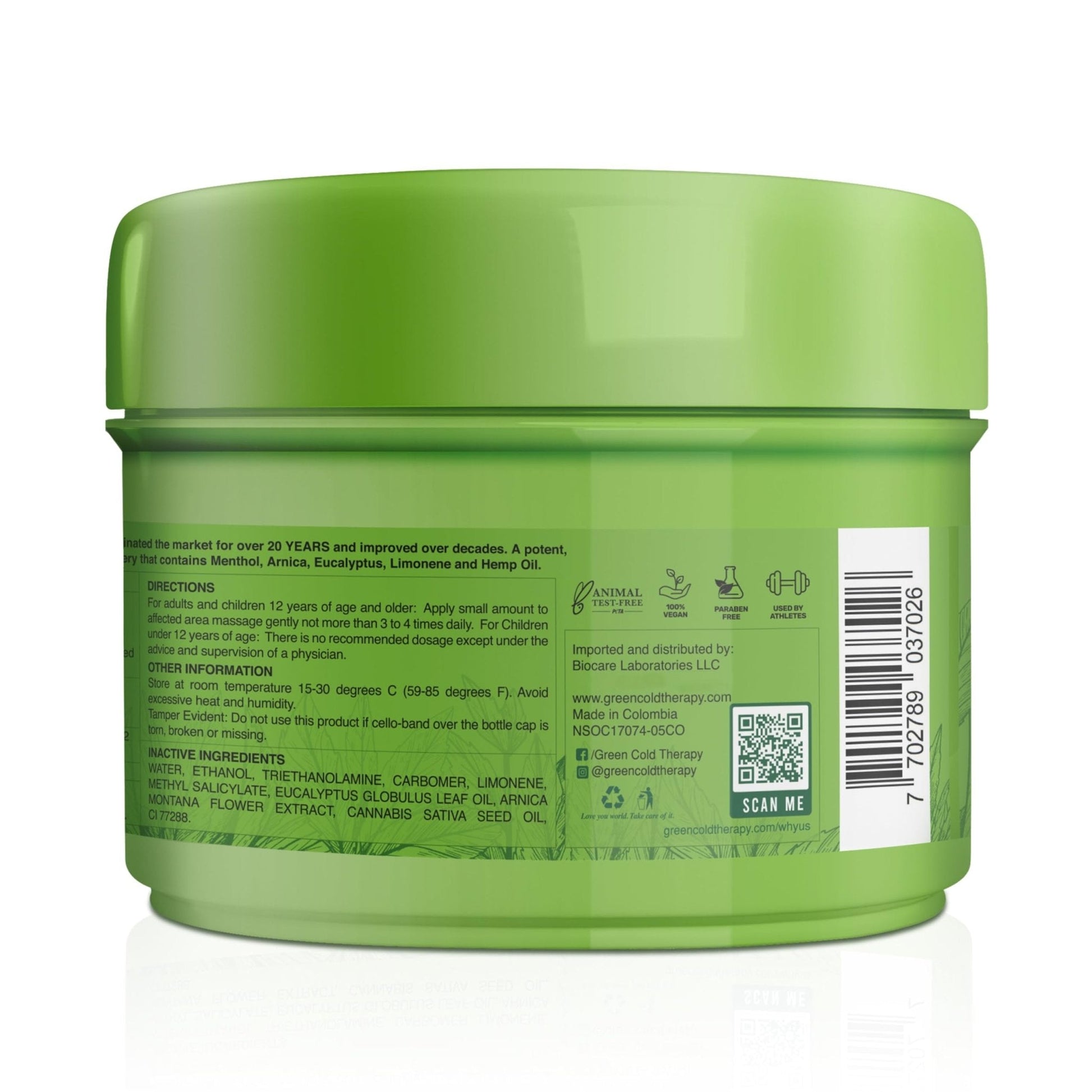 Ross D'Elen Green Menthol Gel - 2Pack Large Size (2) - Maple Wellness Supplements