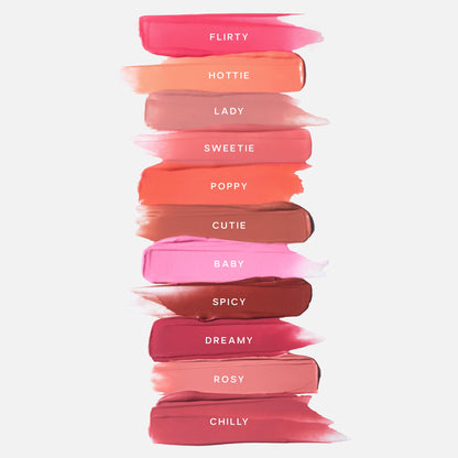 Saie Cheek Flush Duo - Dew Liquid Blush (.40 oz, Lady), SuperSuede Baked Powder Blush (.01 oz, Mia) - Layerable, Skin-Nourishing Blushes for a Seamless Radiant Finish - Maple Wellness Supplements