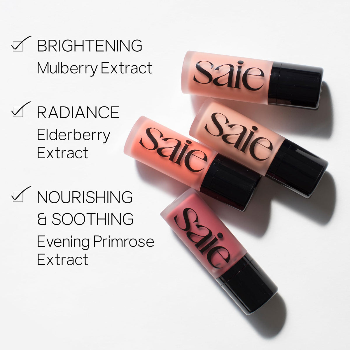 Saie Cheek Flush Duo - Dew Liquid Blush (.40 oz, Poppy), SuperSuede Baked Powder Blush (.01 oz, Stella) - Layerable, Skin-Nourishing Blushes for a Seamless Radiant Finish - Maple Wellness Supplements