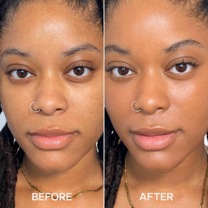 Saie Hydrabeam Under Eye Brightener - Sheer + Hydrating Concealer with Glycerin, Squalane + Cucumber Extract - Brightening Under Eye Concealer + Corrector for Even, Glowing Skin - Shade 6 (0.2 oz) - Maple Wellness Supplements