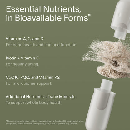 Seed DM-02 Daily Multivitamin - 100% DV Essential Vitamins and Minerals for Women & Men - Helps Fill Daily Nutrient Gaps - Immune, Bone, Hair, Skin & Nails Health - Vegan - 30 Capsules (30-Day Supply) - Maple Wellness Supplements