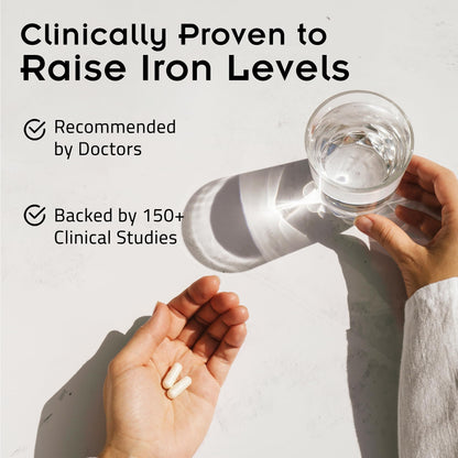 SiderAL Forte Iron Supplement Clinically Proven to Increase Levels Without Side Effects | Sucrosomial High Absorption Gentle Iron Pills for Women and Men | Vitamin C | Anemia & Energy Support | 30 ct - Maple Wellness Supplements