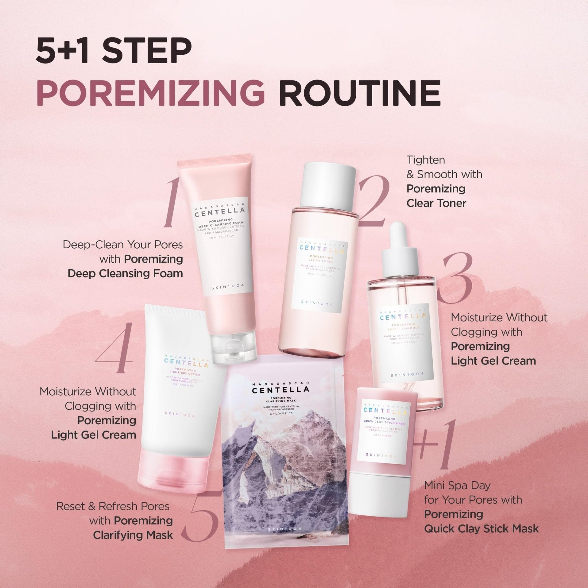 SKIN1004 Poremizing Deep Cleansing Foam, 4.23 fl.oz, 125ml, Makeup Remover, Korean Face Cleanser with Himalayan Pink Salt - Maple Wellness Supplements