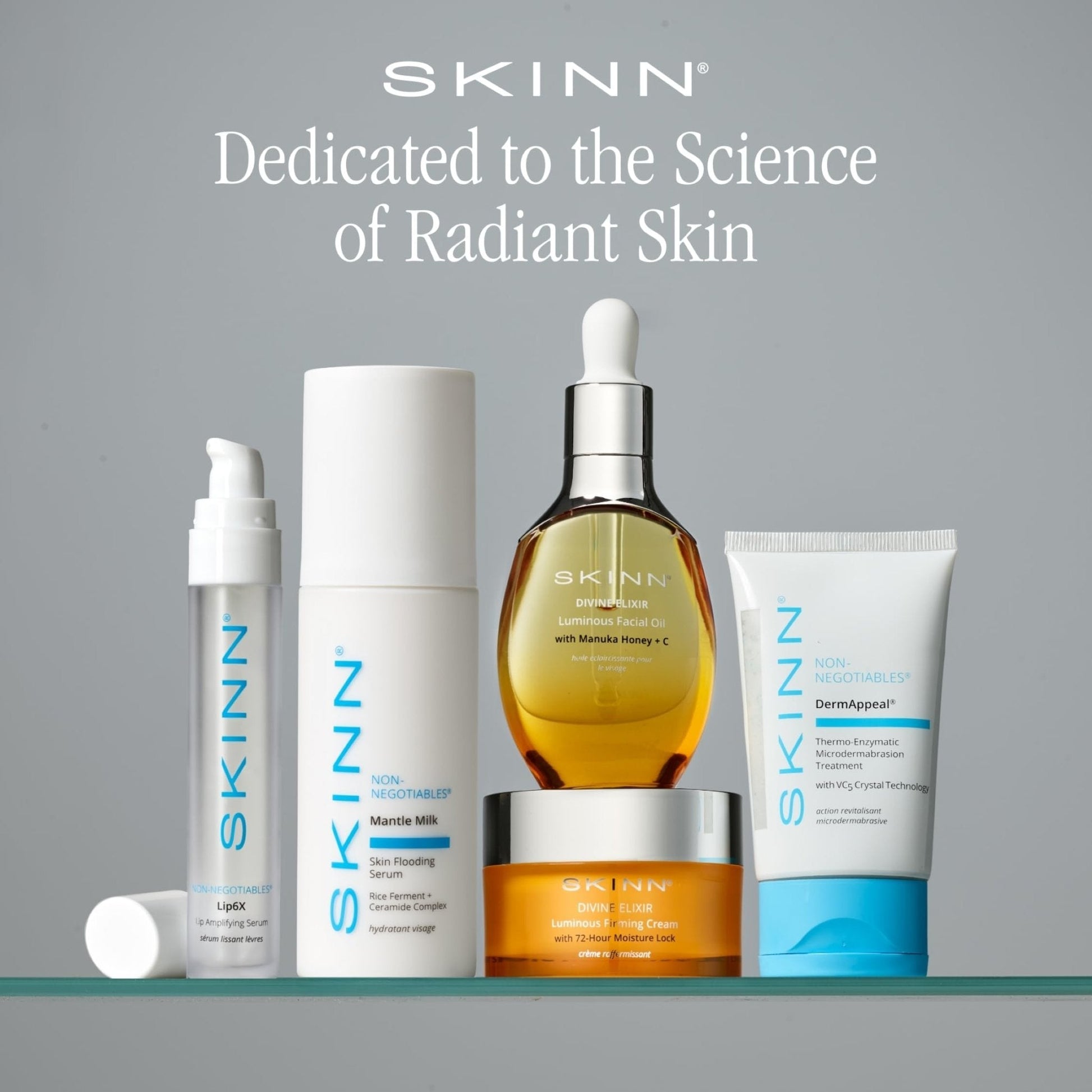 SKINN Lip Amplifying Serum, Lip6X with Peptides - Deep Moisturizing Serum Plumps, Hydrates & Smooths Lips & Boosts Collagen Production - Lip Care Products for Women - Maple Wellness Supplements