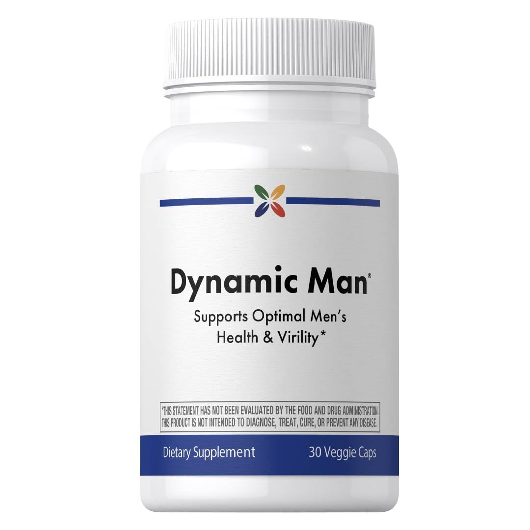 Stop Aging Now - Dynamic Man - Complex Supplement - 30 Vegetarian Capsules - Maple Wellness Supplements