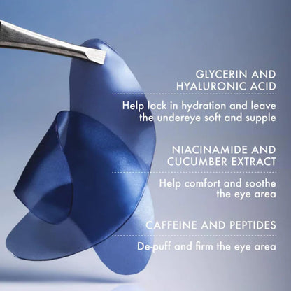 Summer Fridays Jet Lag Under Eye Patches - Hydrating & Depuffing Hydrogel Eye Masks - Maple Wellness Supplements