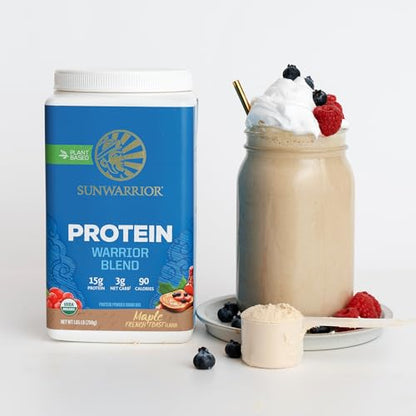 Sunwarrior Vegan Organic Protein Powder Plant-Based | BCAA Amino Acids Hemp Seed - Maple Wellness Supplements