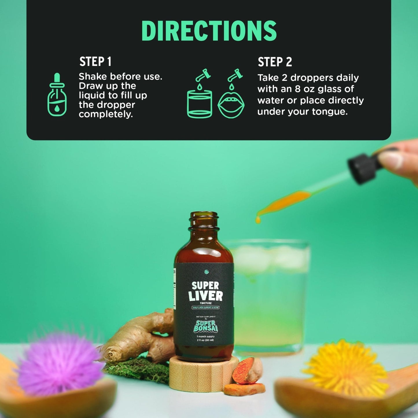 SuperBonsai Super Liver Support with Milk Thistle - All Natural Liver Cleanse Detox & Repair Aid - Doctor-Formulated Liver Supplement - Maple Wellness Supplements