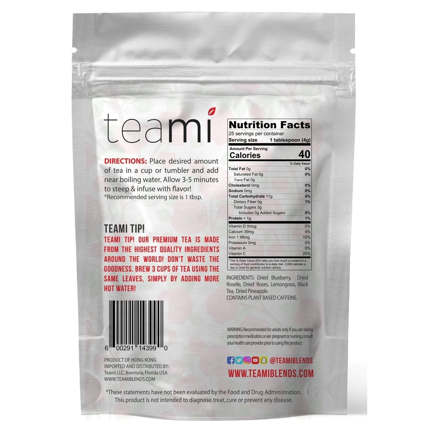 Teami Tea Collection (Bloom Rose Petal) - Maple Wellness Supplements