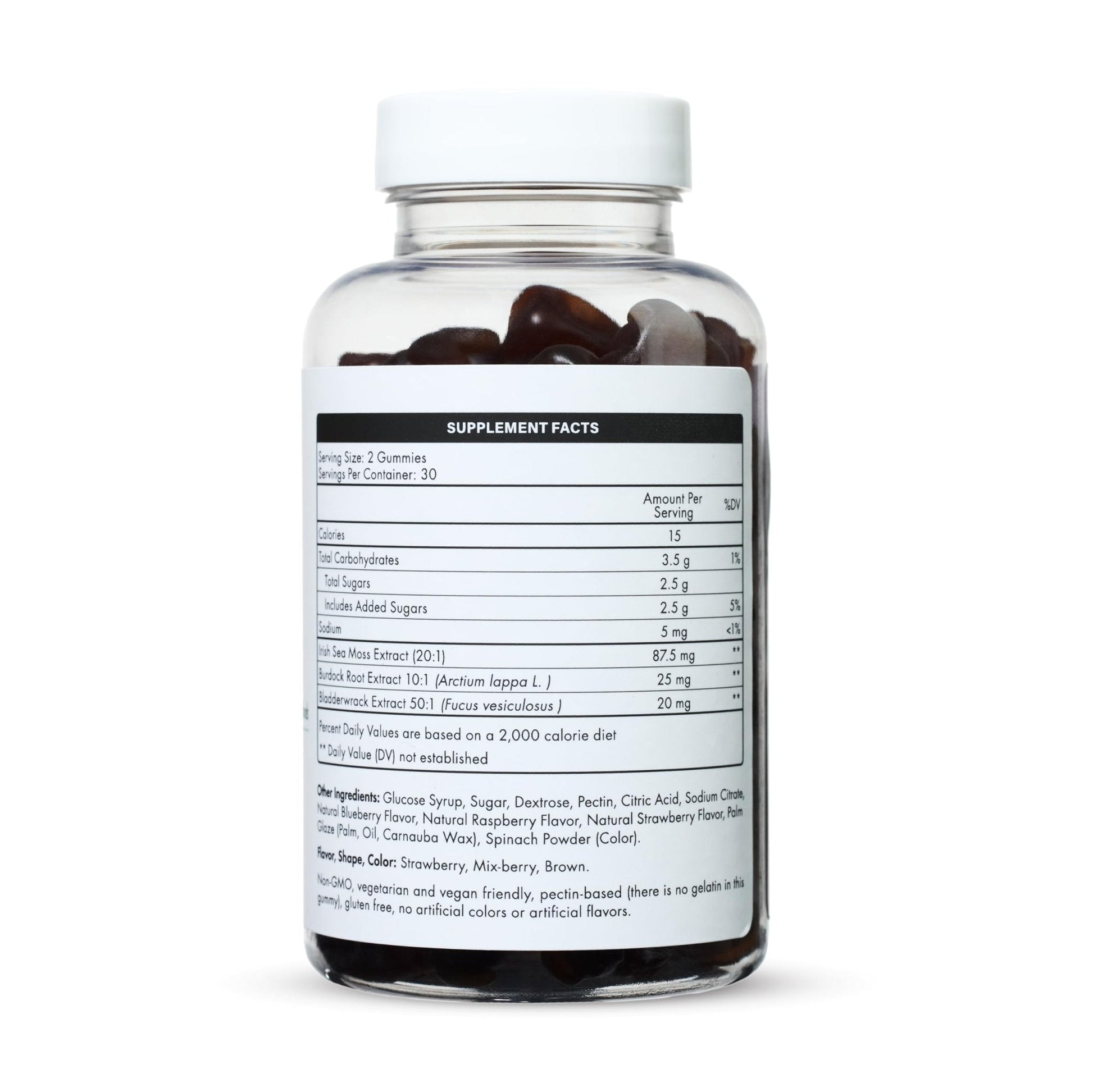 The EverÉ Natural Alchemy Sea Moss with Bladderwrack & Burdock Root – Vegan, Plant-Based Gummies with Minerals & Botanicals – Mixed-Berry Flavor, Non-GMO & Gluten-Free - Maple Wellness Supplements