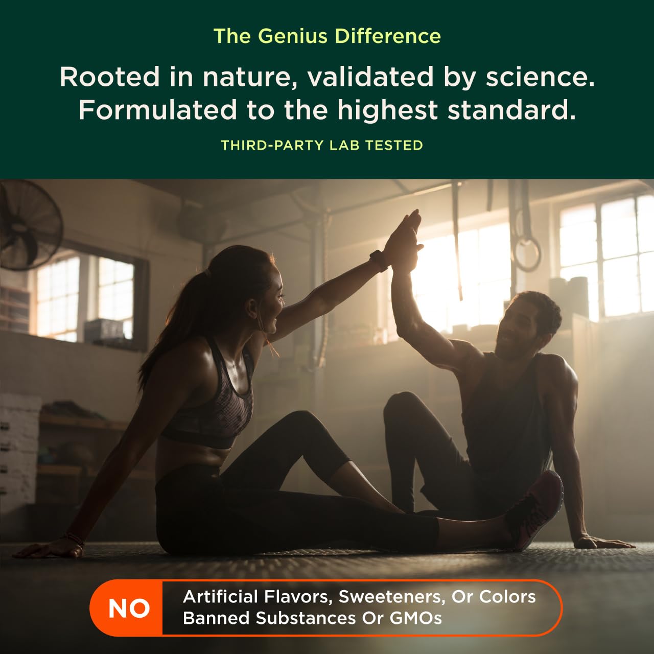 The Genius Brand Genius Mushroom - Plant-Based Supplement for Immune, Focus & Energy Support - Lion's Mane, Cordyceps & Reishi - Organic & Non-GMO - Butter Toffee - 60 Soft Chews - Maple Wellness Supplements