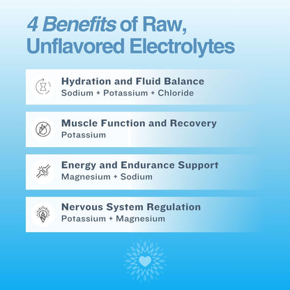 The Good Intentions Club Fasting Electrolytes - Unflavored Electrolyte Powder - 100 Servings - Fasting Salts - Fasting Supplement - Electrolytes for Fasting - Maple Wellness Supplements