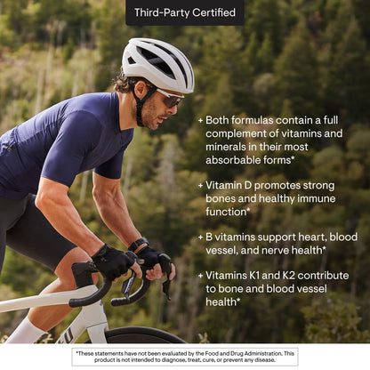 THORNE - Multi-Vitamin Elite - Daily Nutritional Supplement - AM Formula Supports Cellular Energy Production &PM Formula Supports Restful Sleep - Maple Wellness Supplements