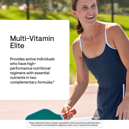 THORNE - Multi-Vitamin Elite - Daily Nutritional Supplement - AM Formula Supports Cellular Energy Production &PM Formula Supports Restful Sleep - Maple Wellness Supplements